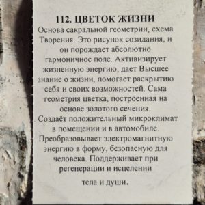 Амулет из шунгита "Цветок жизни" — изображение 4