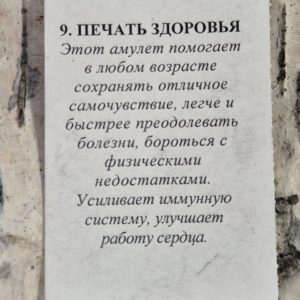Амулет из шунгита "Печать здоровья" — изображение 4