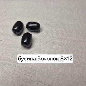Бусина из шунгита полированная бочёнок 12*8 мм