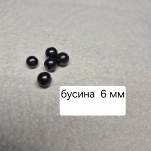 Бусина из шунгита полированная 6 мм