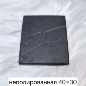 Пластина на телефон прямоугольная 30х40 мм неполированная