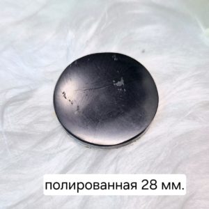 Пластина на телефон круглая 28 мм полированная