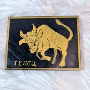 Картина на шунгите Знаки Зодиака Телец