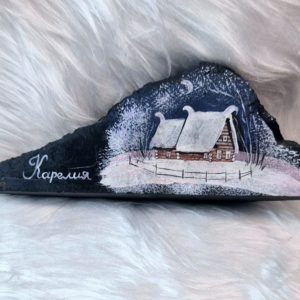 Картина на шунгите Корка Карелия 2
