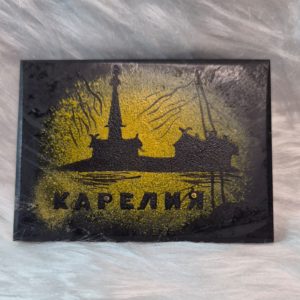 Картина на шунгите Карелия 1